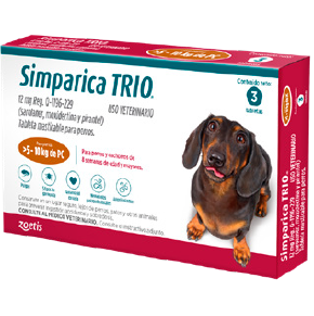 Simparica TRIO 12 mg 5.1 - 10 kg 3 tabletas